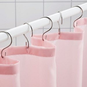 VÄNNEÅN ВЭННЕОН Штора для ванной, светло-розовый180x200 см
