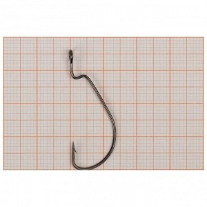 Крючки офсетные Wide range worm big eye № 4, 4 шт. в упаковке