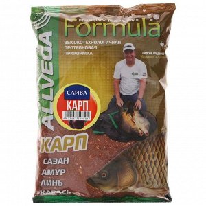 Прикормка Allvega Formula Carp Plum, карп/слива, 900 г