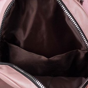 Рюкзак молодёжный, отдел на молнии, 3 наружных кармана, цвет розовый
