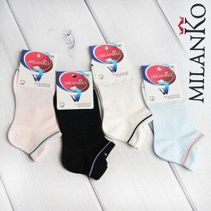 Женские хлопковые носки укороченные MilanKo S-714
