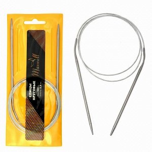 Спицы для вязания круговые Maxwell Gold, металлические на тросике арт.100-35 ?3,5 мм /100 см