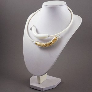 Choker white&gold