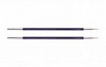 29271 Knit Pro Спицы съемные для вязания Royale 3мм для длины тросика 20см, ламинированная береза, фиолетовый, 2шт