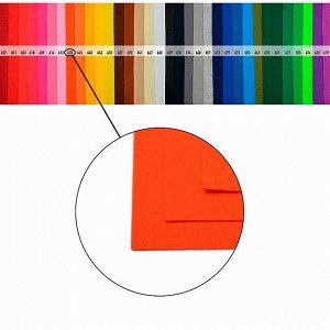Фетр листовой жесткий IDEAL 1мм 20х30см арт.FLT-H1 уп.10 листов цв.628 оранжевый