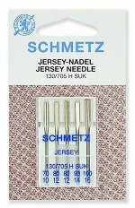 Иглы джерси Schmetz 130/705H SUK №№ 70, 80(2),90,100, уп.5 игл