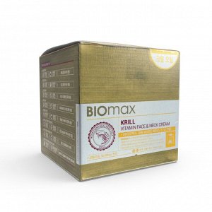 BIOMAX KRILL VITAMIN FACE & NECK CREAM/ Biomax Витаминный крем для лица и шеи с крилевым маслом