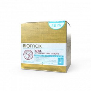 BIOMAX KRILL HYDRA FACE & NECK CREAM/ Biomax Увлажняющий крем для лица и шеи с крилевым маслом