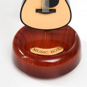 Сувенир пластик музыкальный механический "Гитара" 21х9,5х9,5 см