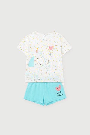 Пижама(Весна-Лето)+girls (цветное конфетти, мятная конфета)