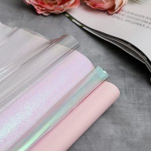 Набор упаковочной бумаги для цветов «Розовое счастье», 50 х 70 см