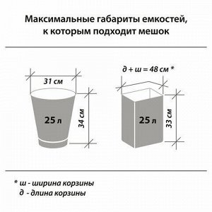 Лайма Мешки для мусора 30 л синие в рулоне 30 шт. прочные, ПНД 10 мкм, 50х60 см, LAIMA, 601378