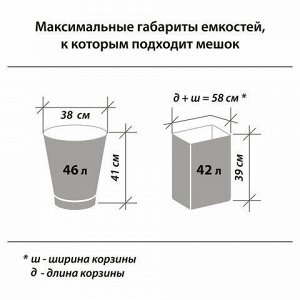 Лайма Мешки для мусора 60 л, черные, в рулоне 20 шт., ПНД 10 мкм, 60х70 см, LAIMA стандарт, 601381