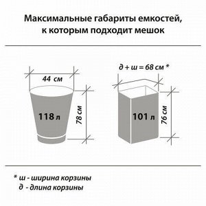 Мешки для мусора 120 л черные в рулоне 10 шт., ПНД 14 мкм, 70х110 см, LAIMA стандарт, 601385