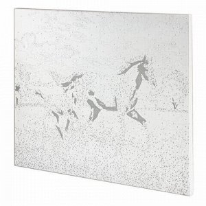 Картина по номерам 40х50 см, ОСТРОВ СОКРОВИЩ "Лошади на лугу", на подрамнике, акриловые краски, 3 кисти, 662464