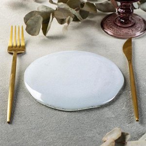 Тарелка Magistro «Мрамор», 15 см, цвет белый