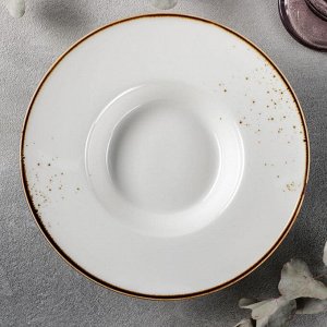 Тарелка для пасты Magistro «Церера», 160 мл, d=21 см, цвет белый