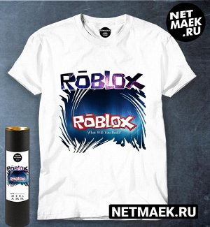 Футболка roblox new, цвет белый