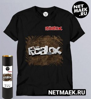 Футболка с Надписью roblox Dark, цвет черный