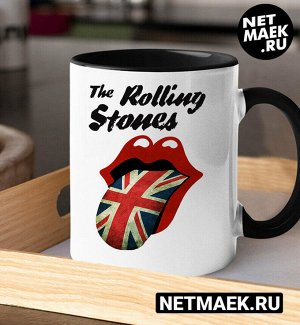 Кружка The Rolling Stones, цвет черная