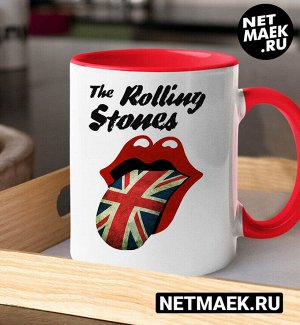 Кружка The Rolling Stones, цвет красная