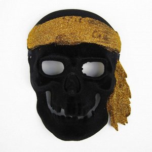 Карнавальная маска «Пират», золотой