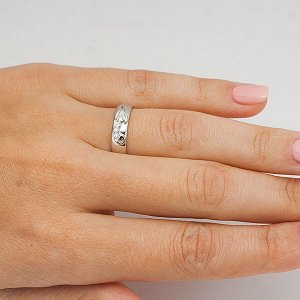 SALE Обручальное кольцо с бесцветными фианитами - 569