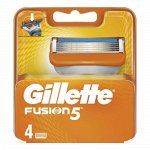 Gillette сменные кассеты Fusion 4 шт