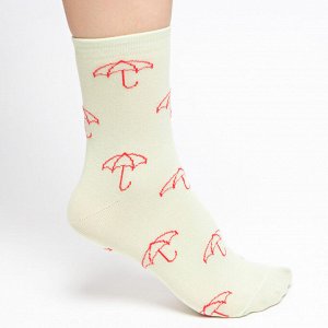 Nature Socks Носки женские высокий паголенок, цветные, зонтики