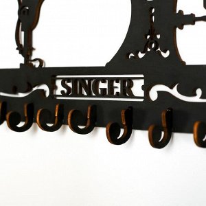Ключница "Швейная машинка" 25х15 см, 3 мм  МИКС