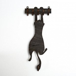 Ключница "Котик висит" 10,5Х26 см, 3 мм