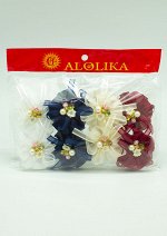Милослава заколка mix D,молочный.