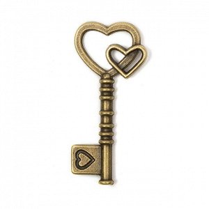 Кулон "Ключ" MAGIC 4 HOBBY арт.MH.0211101-3 цв.бронза 42x19мм уп.10шт