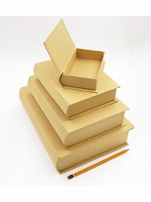 Коробка крафт 27 х20 х6 см набор 4 шт книга