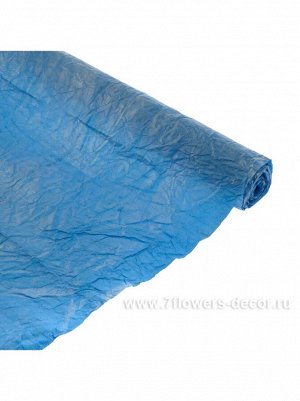 Бумага эколюкс с серебром 70 - 75 см х 5 м темно-синий жатая арт ЕР-24S