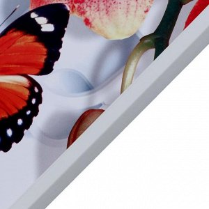 Картина модульная "Бабочки на цветах" 23*59 - 1шт., 20*53 - 2шт., 17*47 - 2шт., 60х100 см