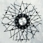 Часы настенные, серия: Ажур, &quot;Тези&quot;, плавный ход, d-60 см, циферблат 22 см
