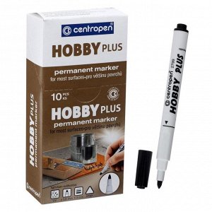 Маркер специальный, Centropen 2799/12 HOBBY PLUS, 3.8 мм, черный