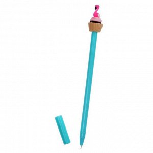 Ручка шариковая-прикол МИКС «Фламинго на кексе»
