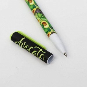 Ручка с колпачком и нанесением soft-touch «Avocato», синяя паста, 0,7 мм, цена за 1 шт