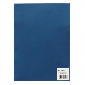 Обложки для переплета A4, 180 мкм, 100 листов, пластиковые, прозрачные синие, Гелеос