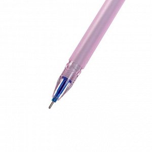 Ручка гелевая со стираемыми чернилами Mazari Misha, пишущий узел 0.5 мм, сменный стержень, чернила синие, корпус МИКС
