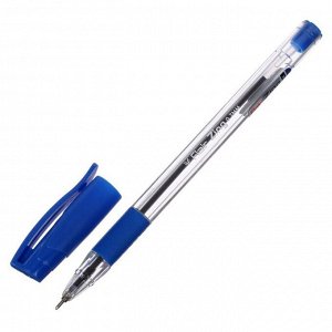 Ручка шариковая Flair Zing, узел-игла 0.7 мм, масляная основа, резиновый упор, треугольный корпус, синий