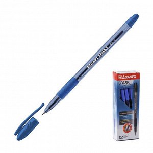 Ручка шариковая Luxor Spark ll, узел 0.7 мм, грип, синяя