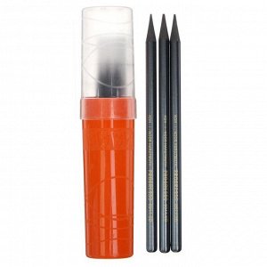 Набор чернографитных карандашей, цельнографитовых, 3 штуки Koh-I-Noor PROGRESSO 8911 6B (1295197)