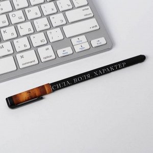 Art Fox Ручка с колпачком и нанесением soft-touch The king, 0,7 мм, шариковая, паста синяя цена за 1 шт