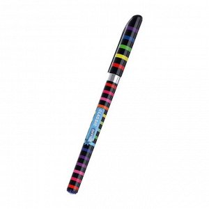 Ручка гелевая, 0.5 мм, стержень синий/чёрный, "Радуга", корпус МИКС