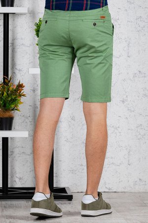Шорты Модель: классические. Цвет: зелёный. Комплектация: шорты. Состав: хлопок-97%, спандекс-3%. Бренд: AIGULA. Фактура: однотонная.