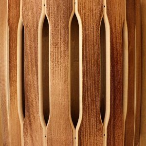 Абажур деревянный, угловой "Добрыня" 29,5х23х16 см