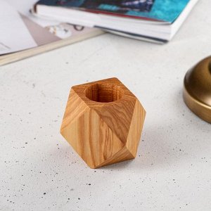 Кашпо деревянное "Геометрия", массив ясеня, 7х7х7 см